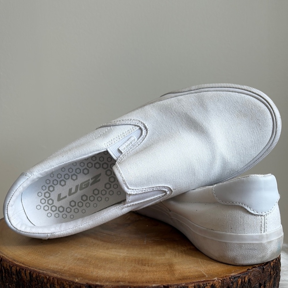 Lugz Women's White Slip-On Loafers